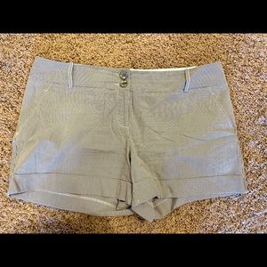 The Limited size 14 shorts.  Seersucker-like stripe.  Cute!